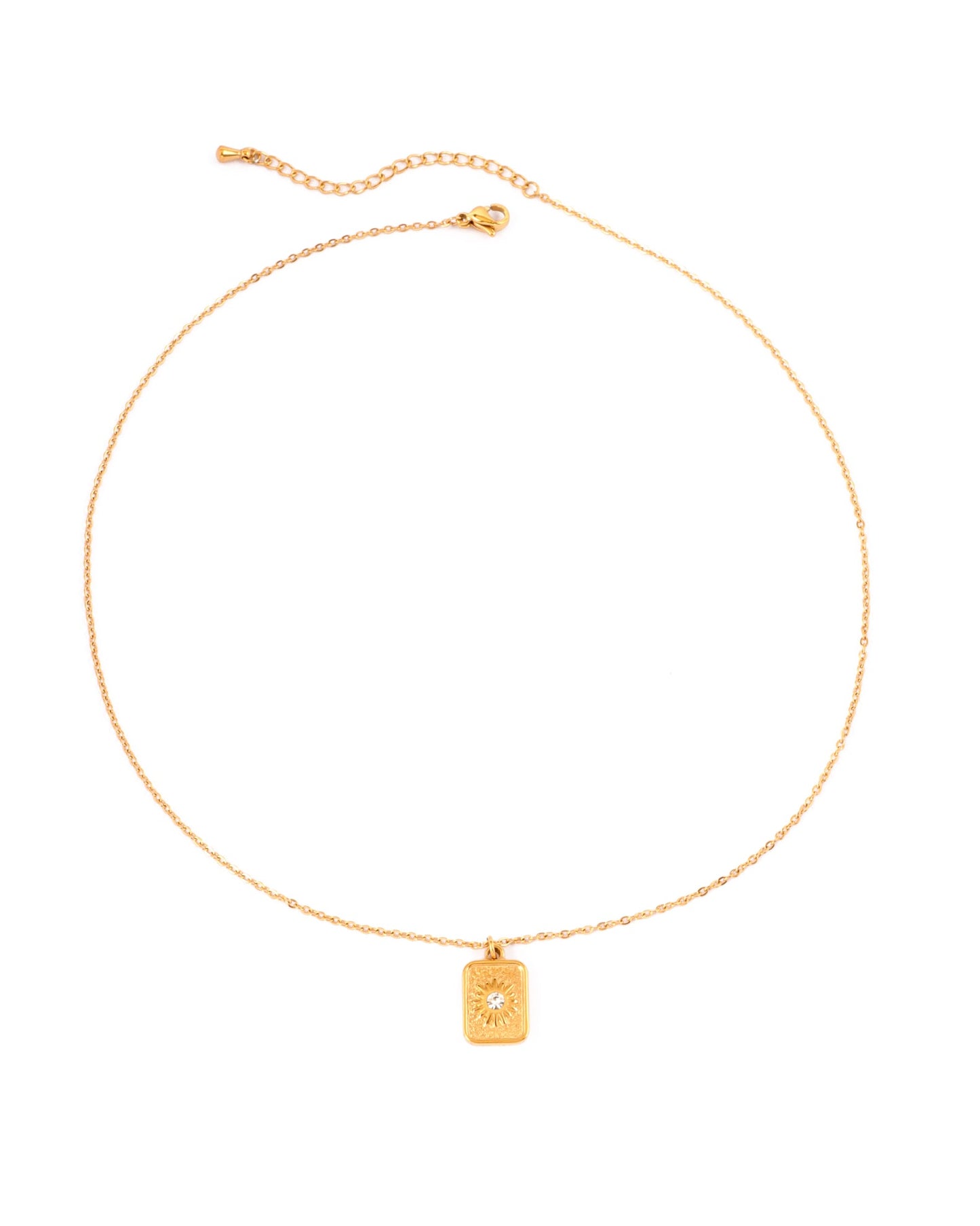Image of Accessories. Product name - Celeste Gold Star Zirconia Necklace in Gold colour by brand - Heychic