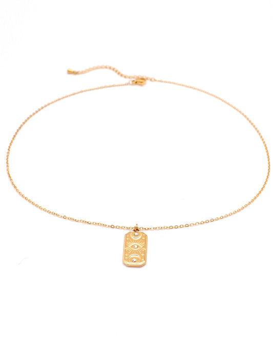 Image of Accessories. Productname: Selenia Gold Mystic Pendant Necklace in Gold colour by brand - Heychic