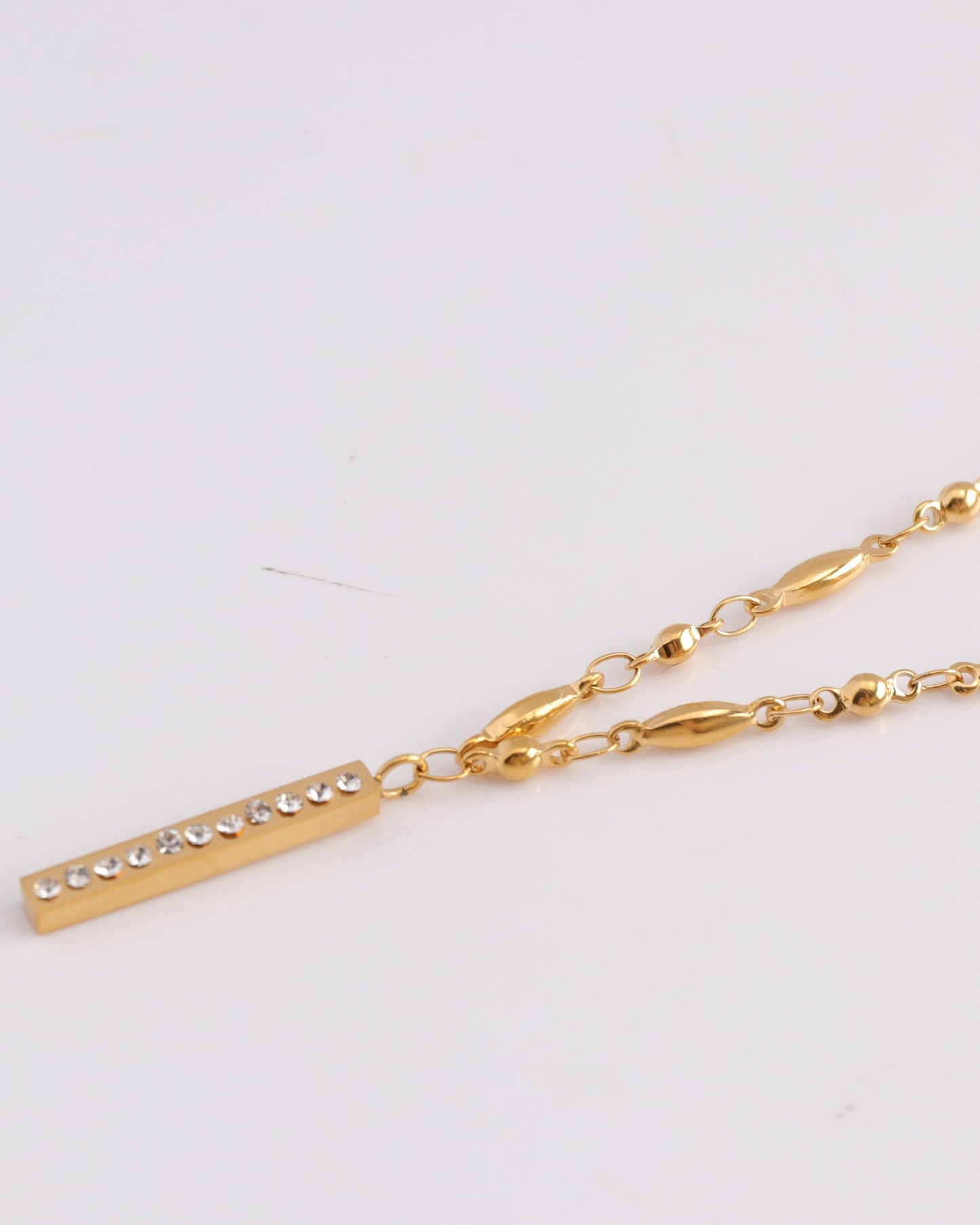 Heychic Linne Zirconia Pendant Necklace (Gold)