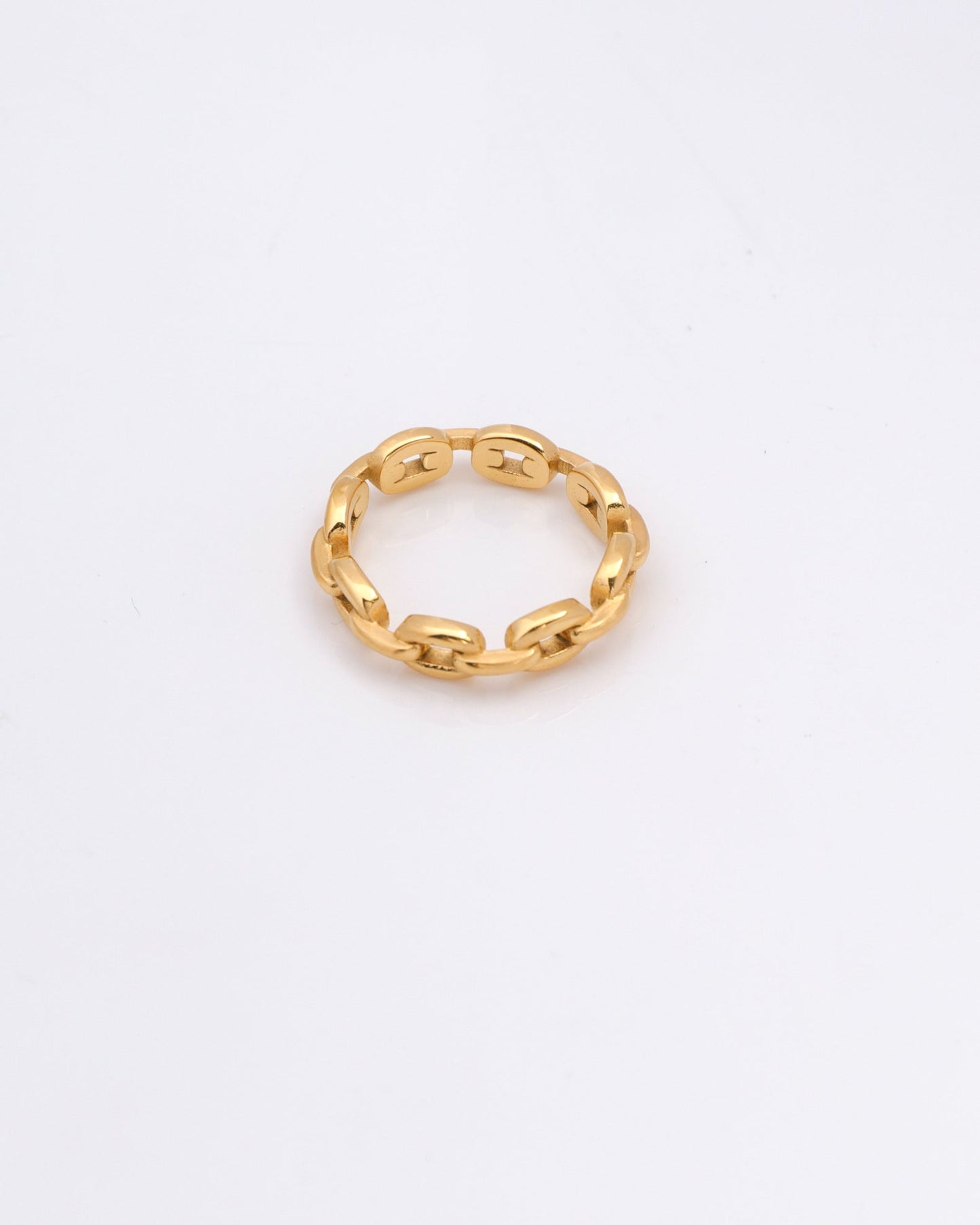 Image of Accessories. Productname: Alia Gold Chain Ring in Gold colour by brand - Heychic