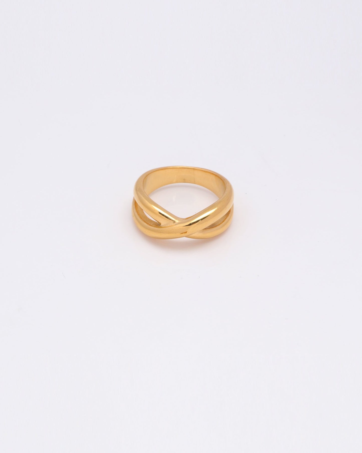 Image of Accessories. Productname: Intertwine Gold Ring in Gold colour by brand - Heychic