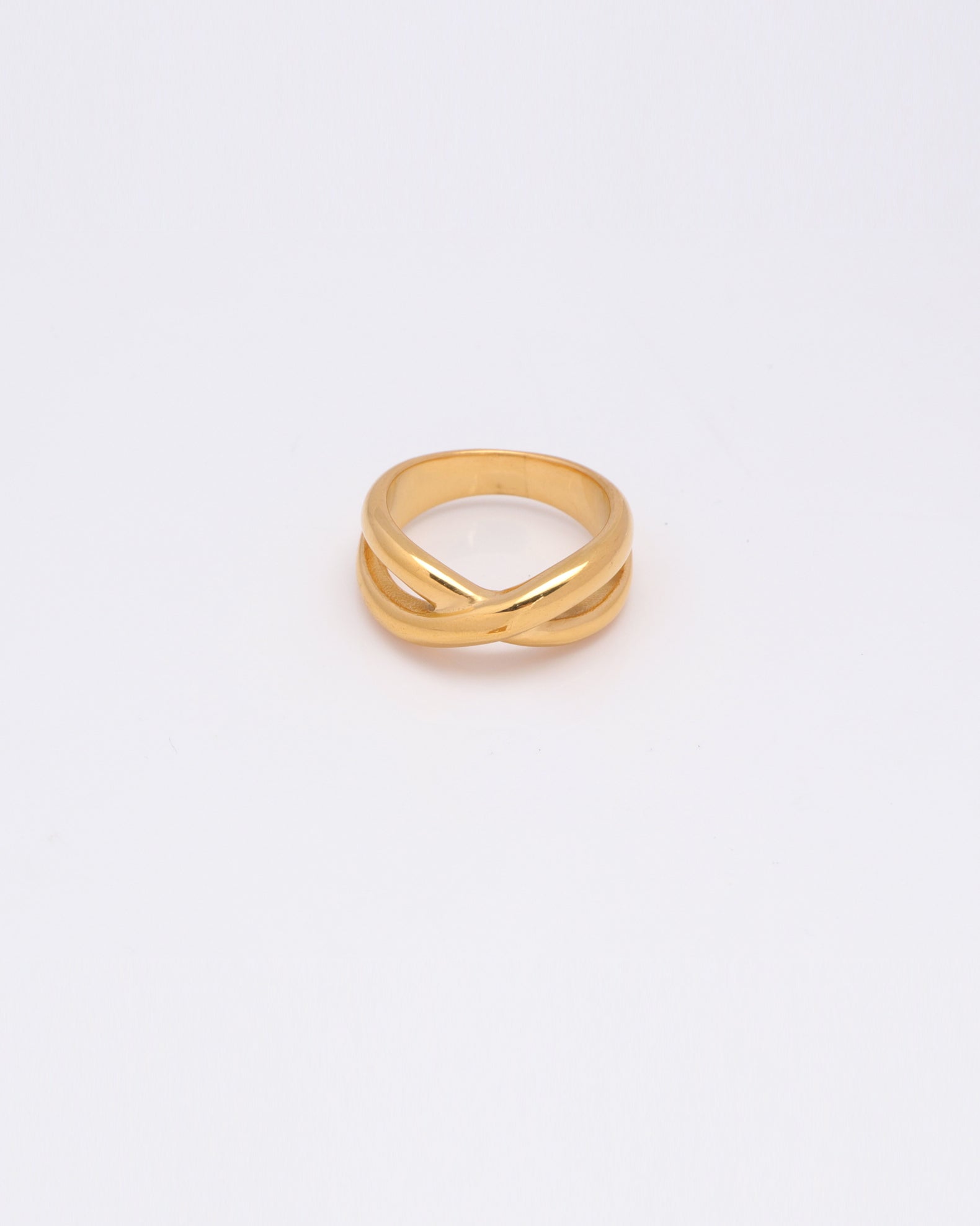 Image of Accessories. Productname: Intertwine Gold Ring in Gold colour by brand - Heychic