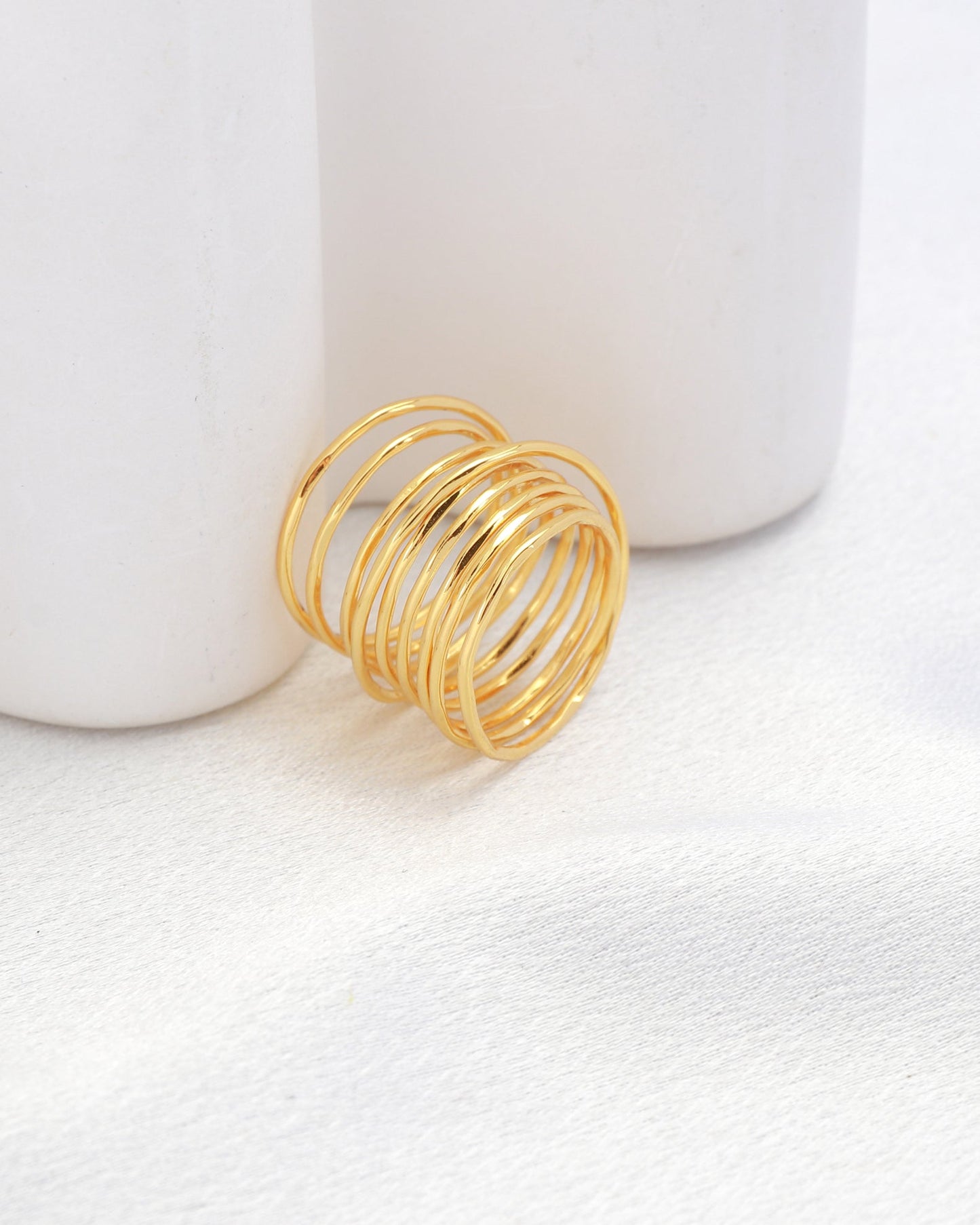 Heychic Solara Gold Thin Wrap Ring (Multi)