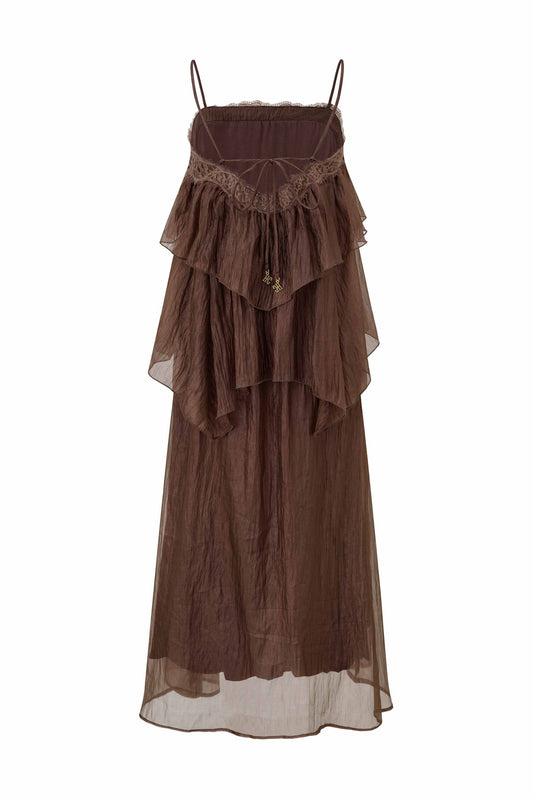 HEYCHIC Fae Maxi Dress (Brown)