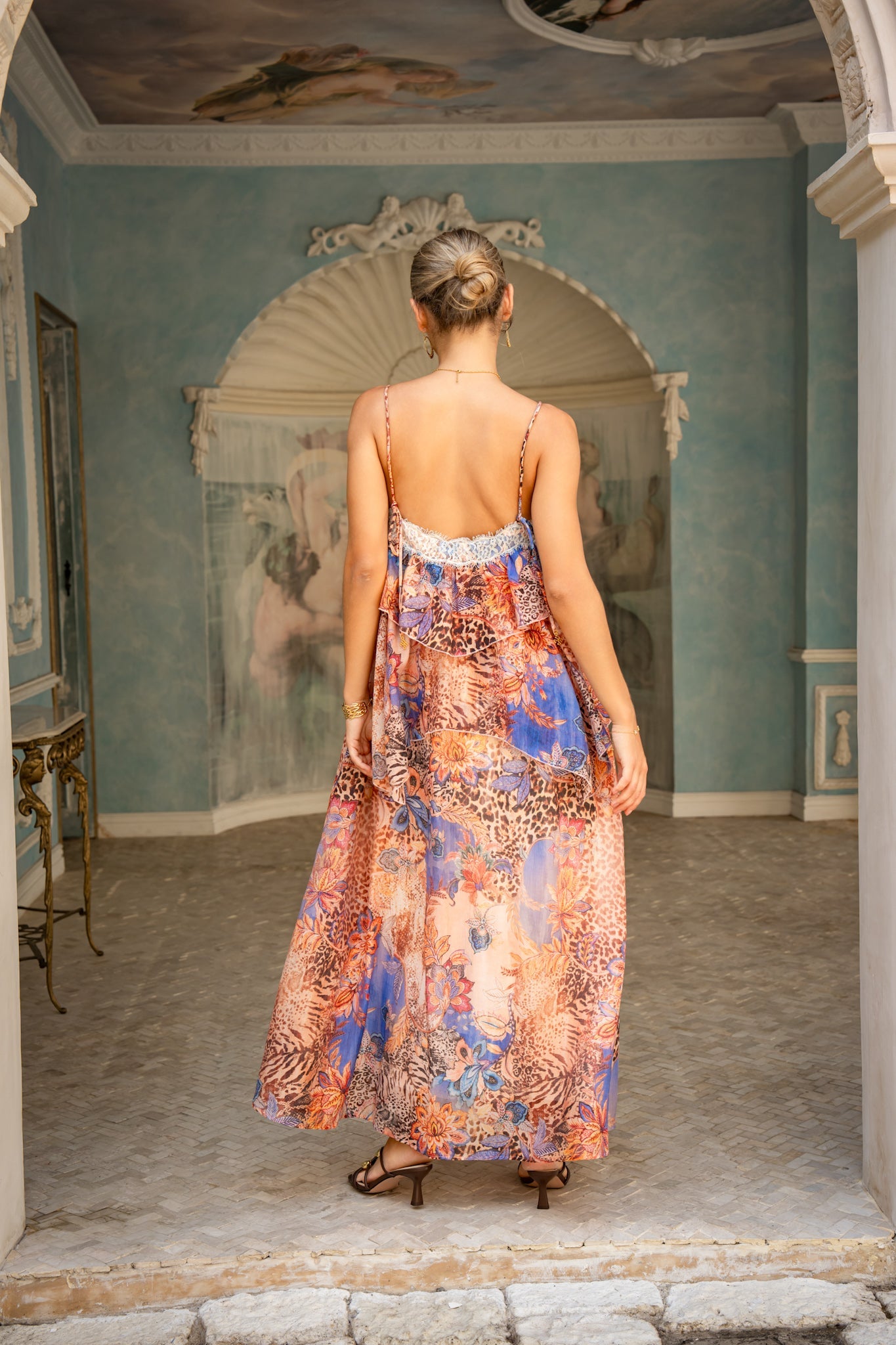 HEYCHIC Savanna Soul Maxi Dress (Blue)