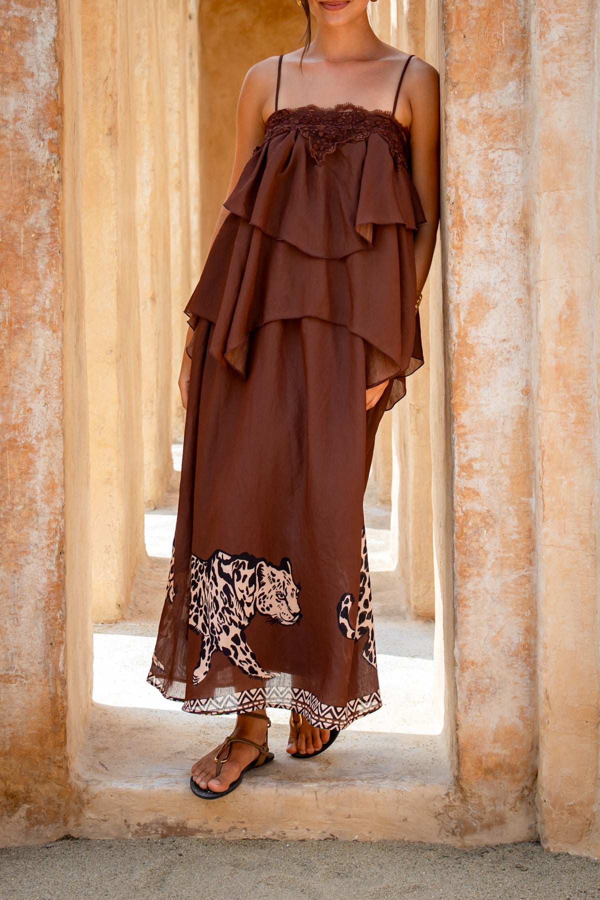 HEYCHIC Desert Leopard Maxi (Dress)