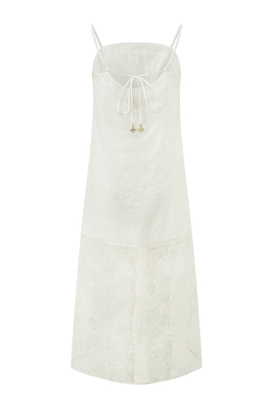 HEYCHIC Laurie Maxi Dress (White)