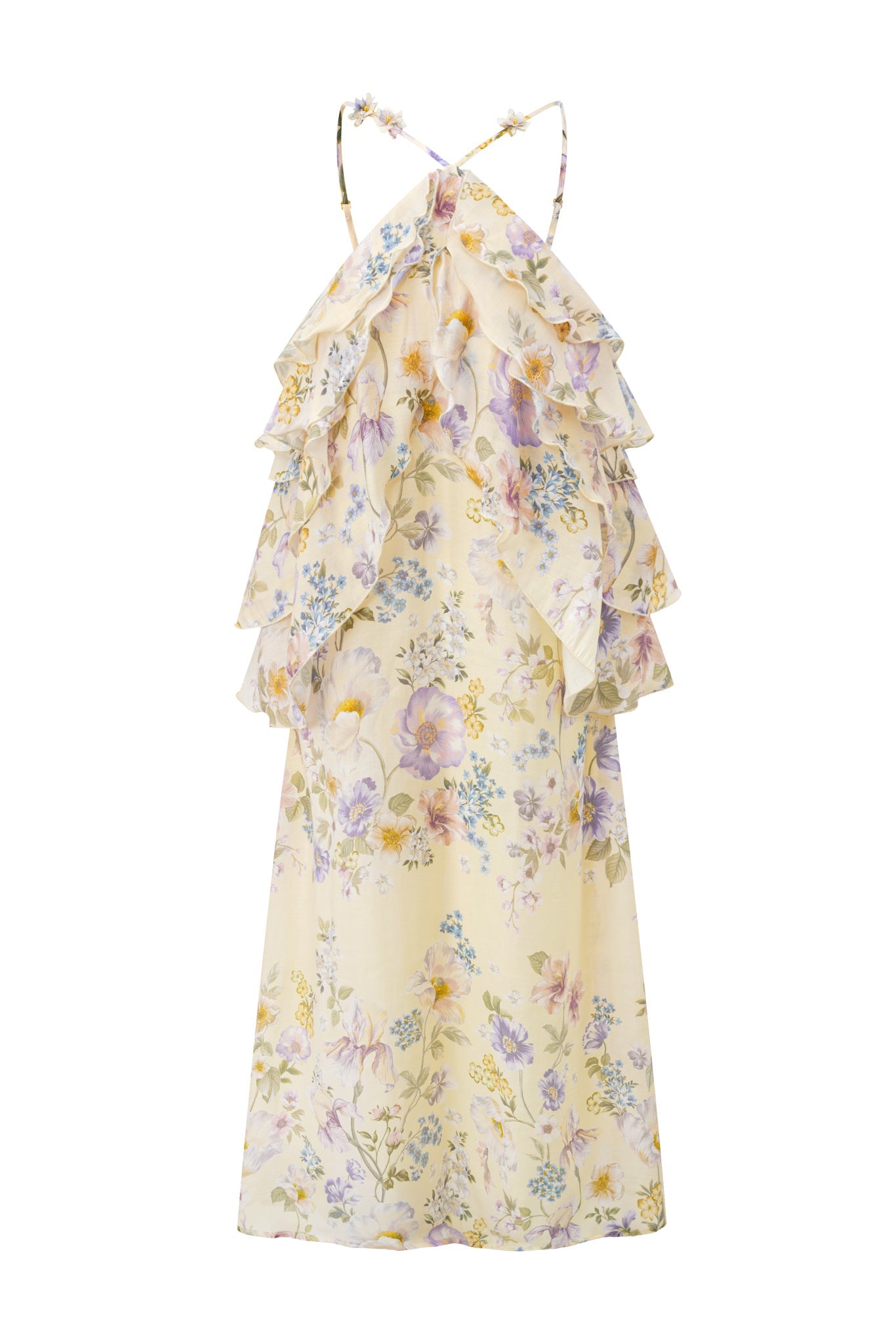 Image of Dresses. Product name - Garden Reverie Floral Layer Maxi Dress in Floral colour by brand - HEYCHIC