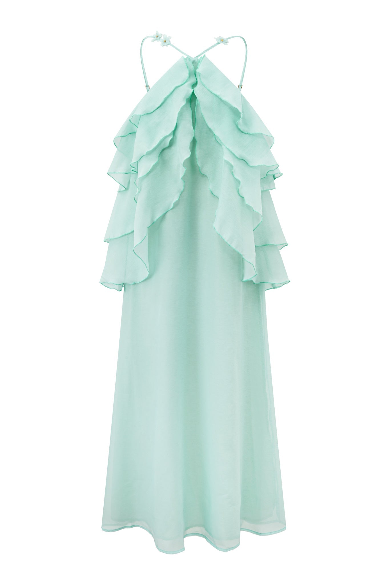 Image of Dresses. Product name - Vivienne Green Layer Maxi Dress in Green colour by brand - HEYCHIC