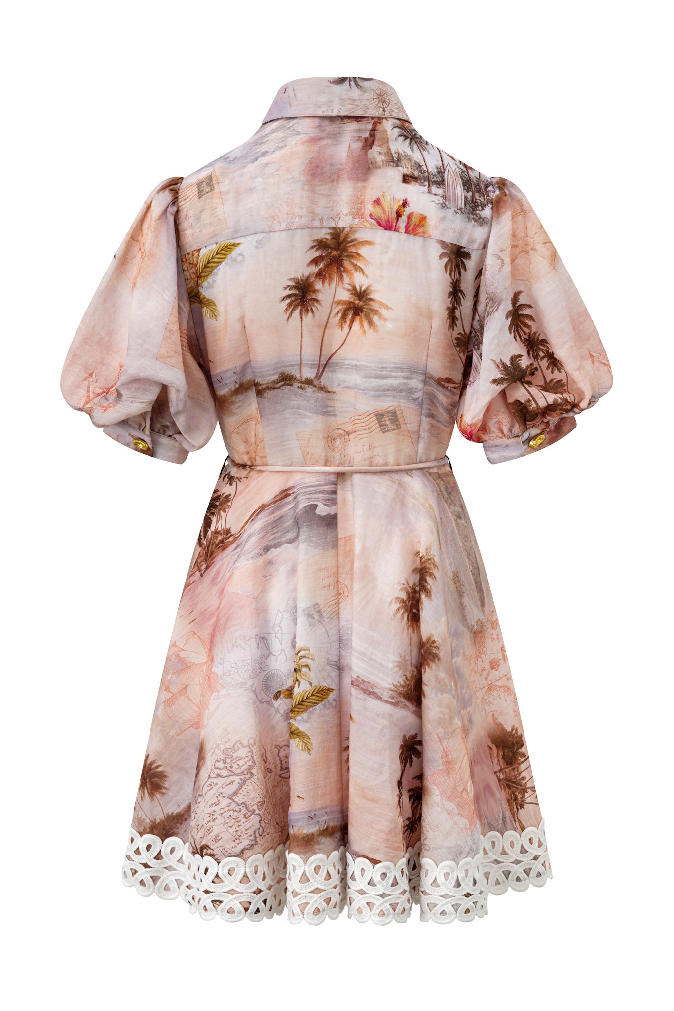 HEYCHIC Horizon Tropical Mini Dress (Pink)