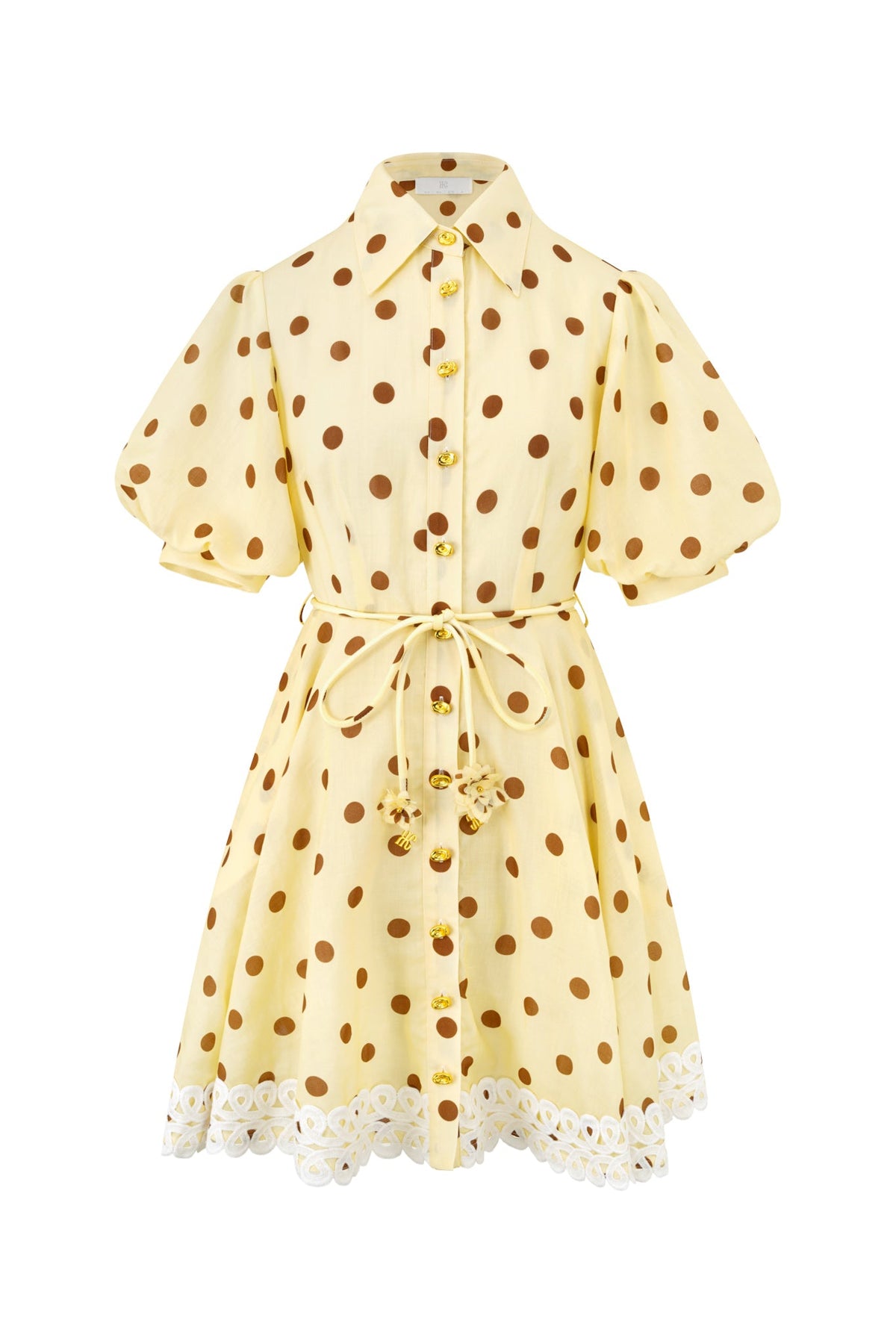 Image of Dresses. Product name - Mielina Polka Dot Mini Dress in Dress colour by brand - HEYCHIC