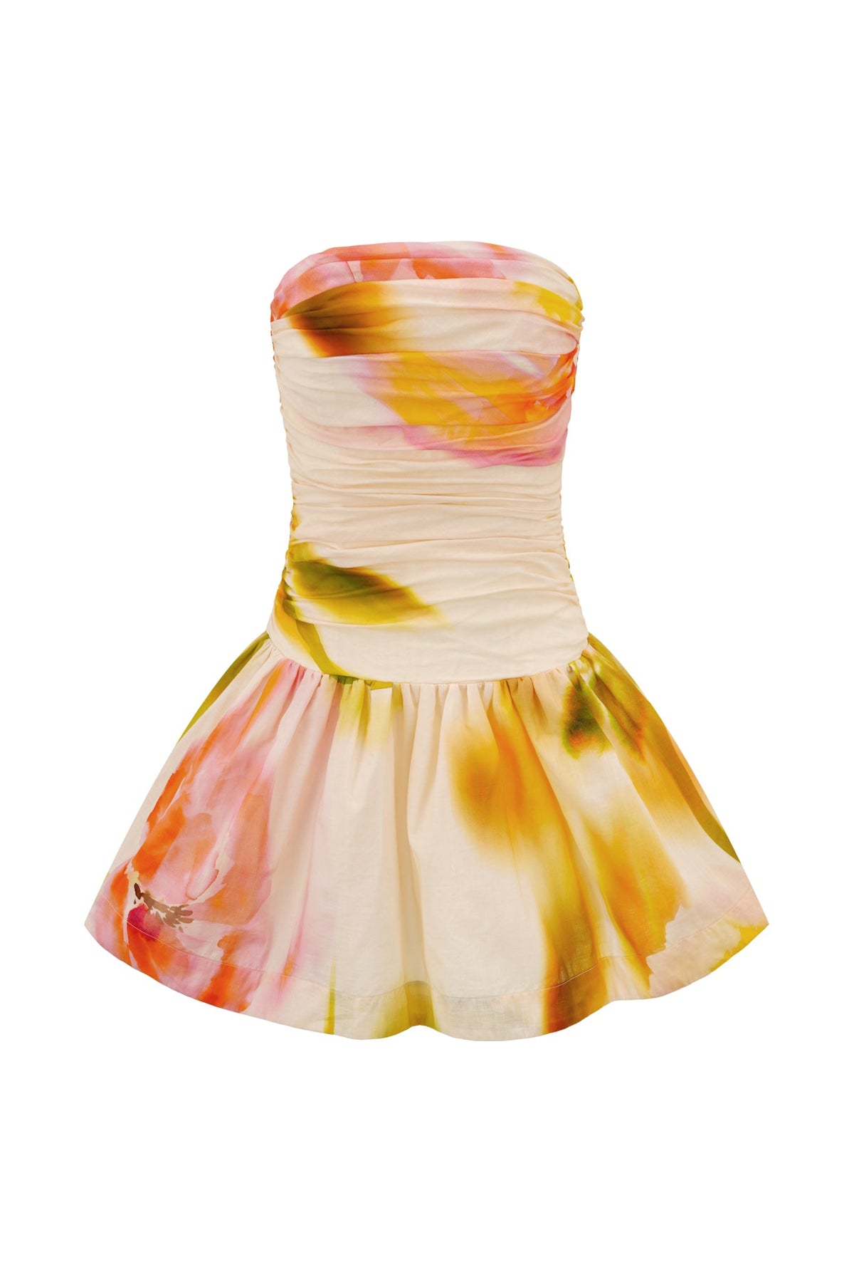 HEYCHIC Golden Multi Mini Dress (Floral)