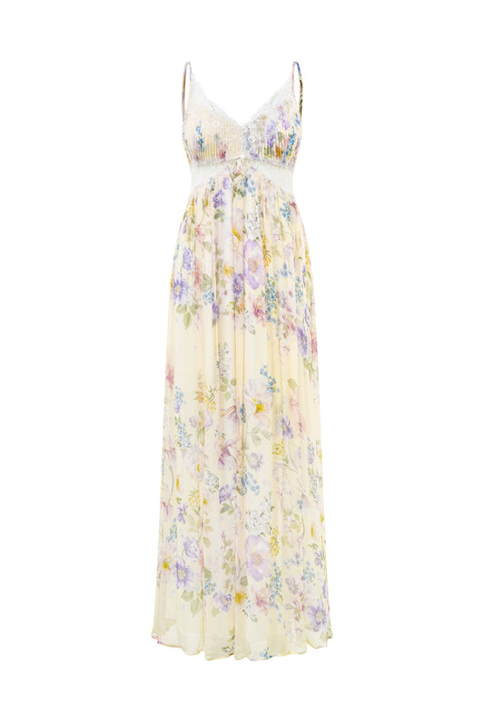 Image of Dresses. Product name - Garden Reverie Floral Maxi Dress in Floral colour by brand - HEYCHIC
