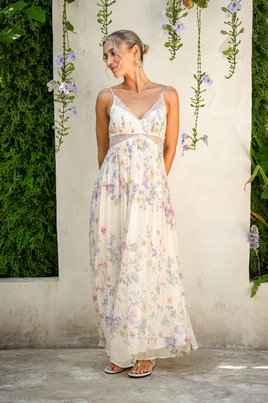 Image of Dresses. Product name - Garden Reverie Floral Maxi Dress in Floral colour by brand - HEYCHIC