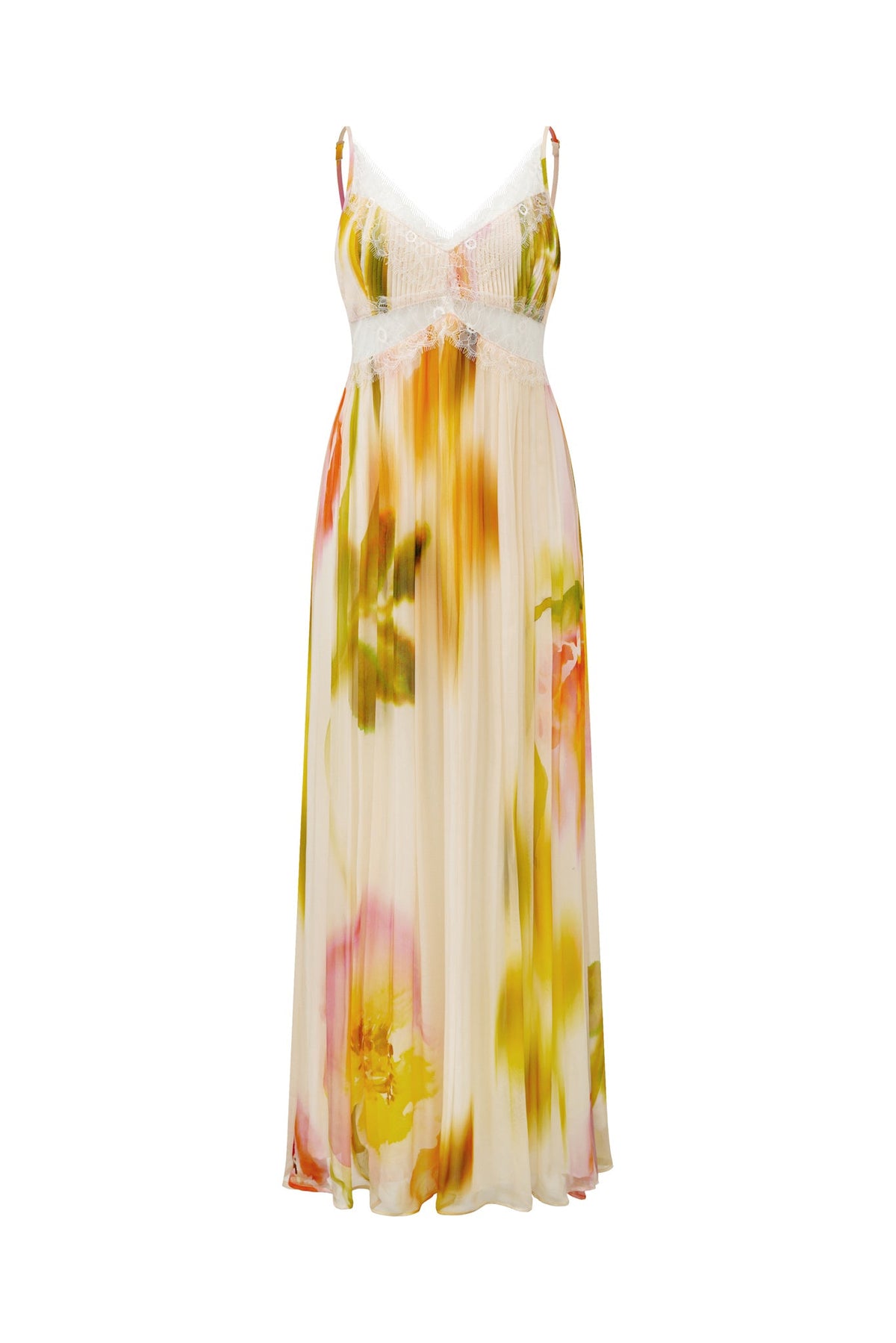 HEYCHIC Golden Multi Maxi Dress (Floral)