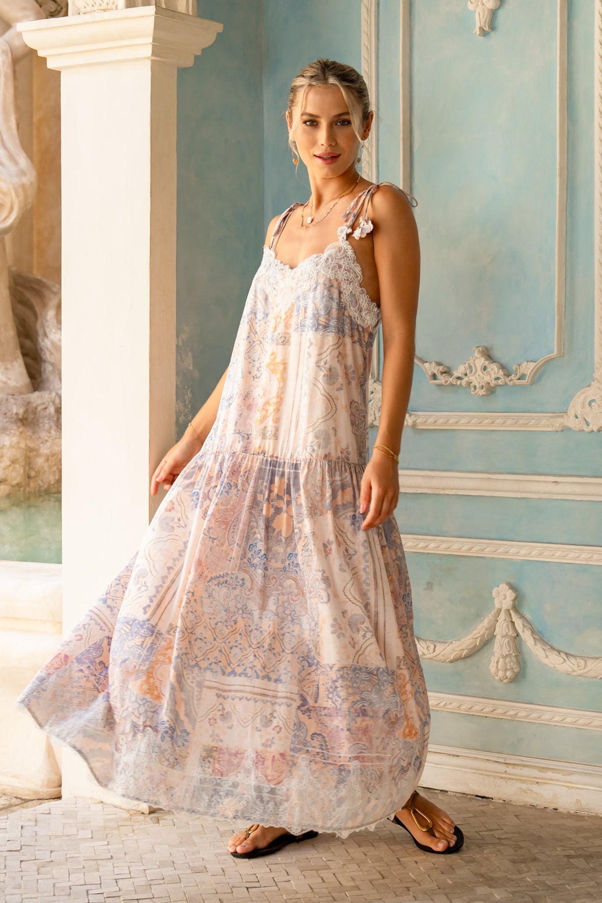HEYCHIC Heritage Patchwork Maxi (Dress)