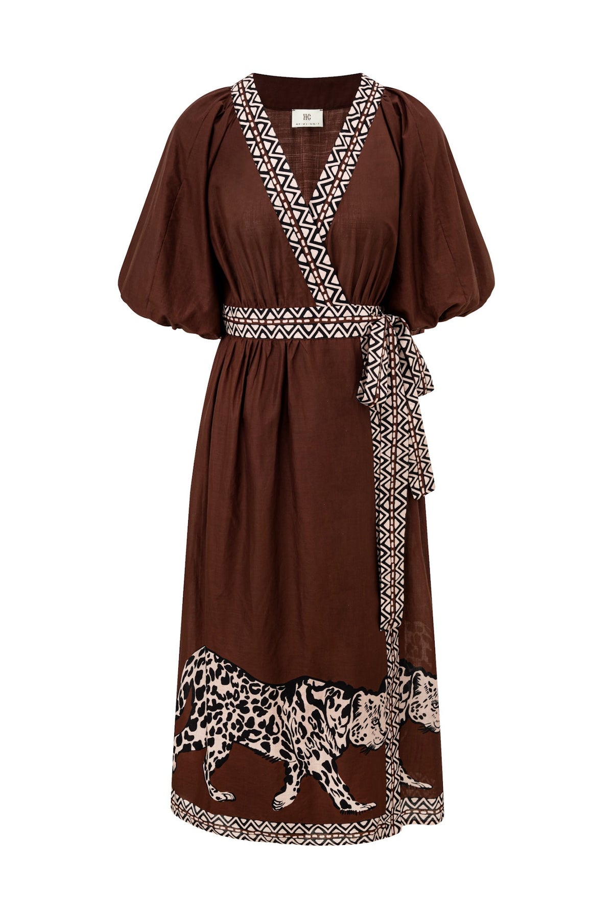HEYCHIC Desert Leopard Wrap Maxi (Dress)