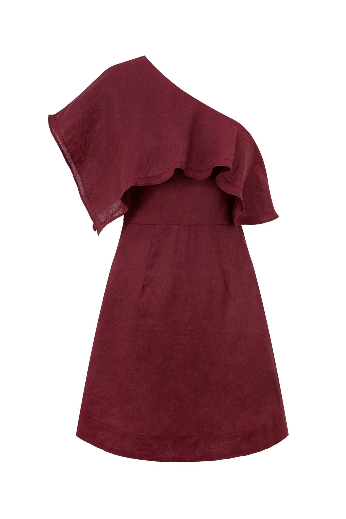 HEYCHIC Eileen Wine Mini Dress (Red)