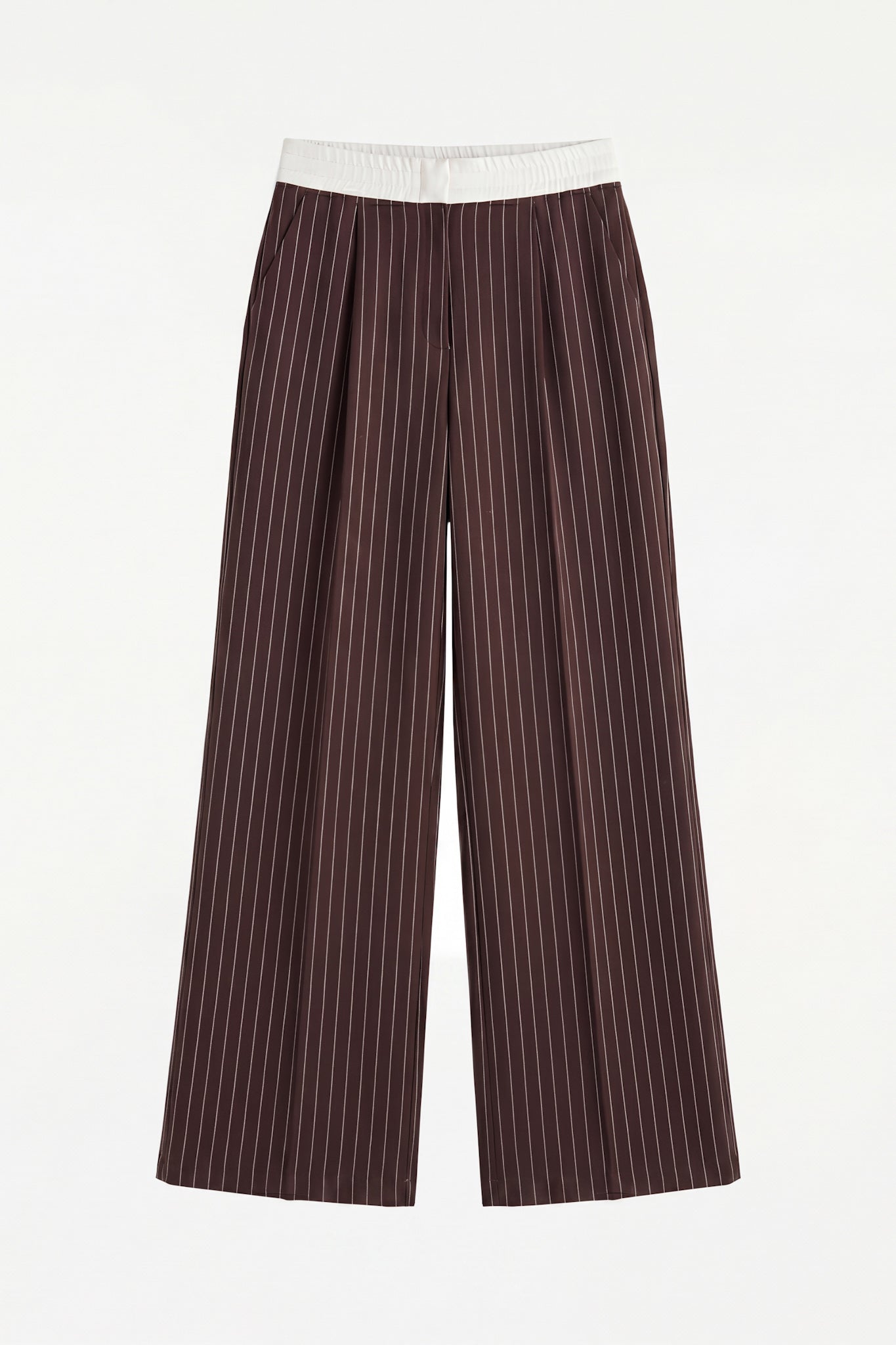 HEYCHIC Kya Stripe Pants (Brown)