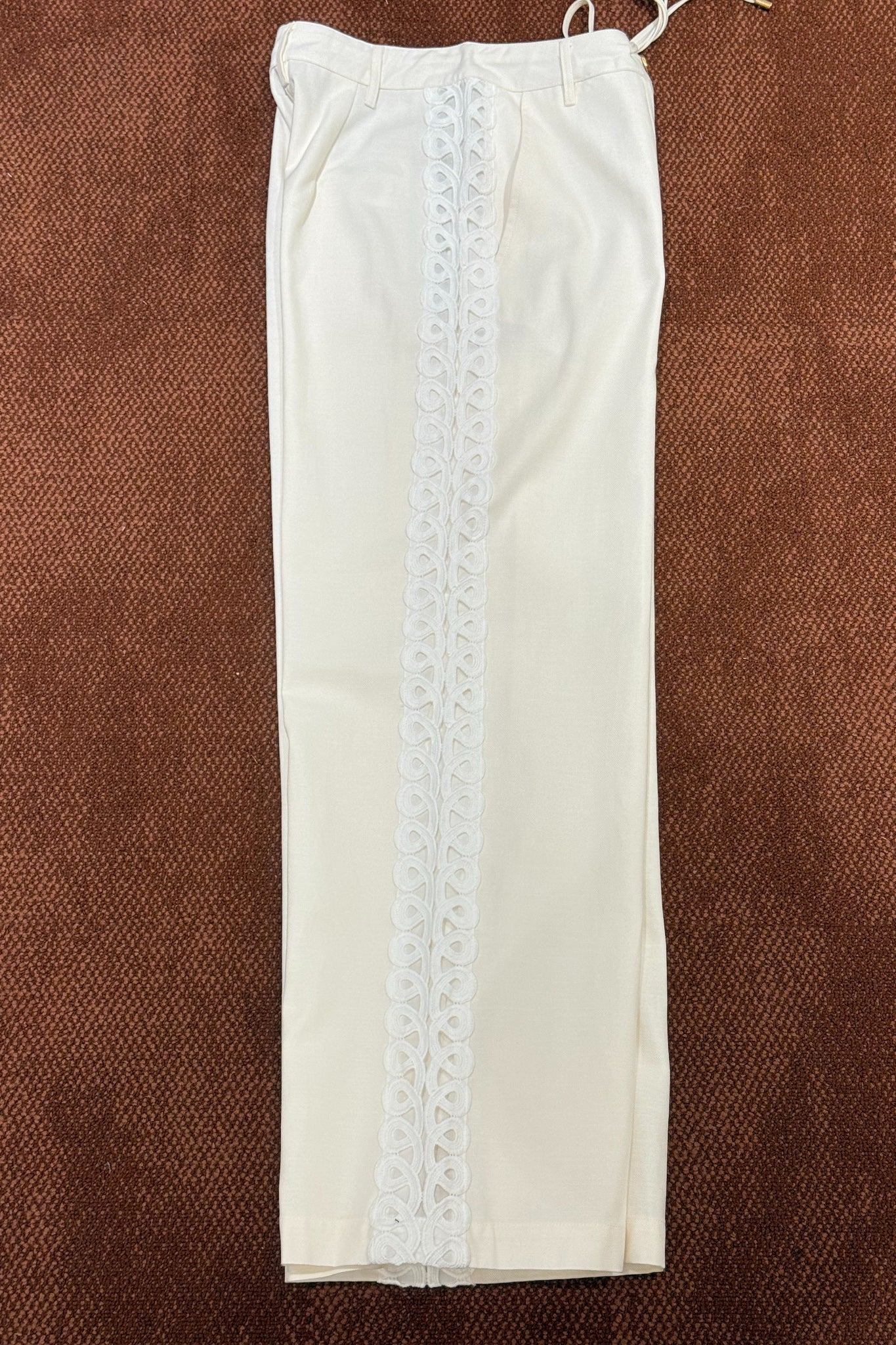 HEYCHIC Jia Lace Detail Pants (Cream)
