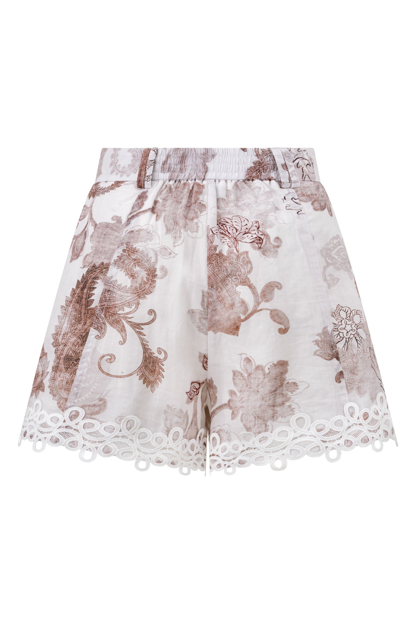HEYCHIC Earth Paisley Shorts (Brown)