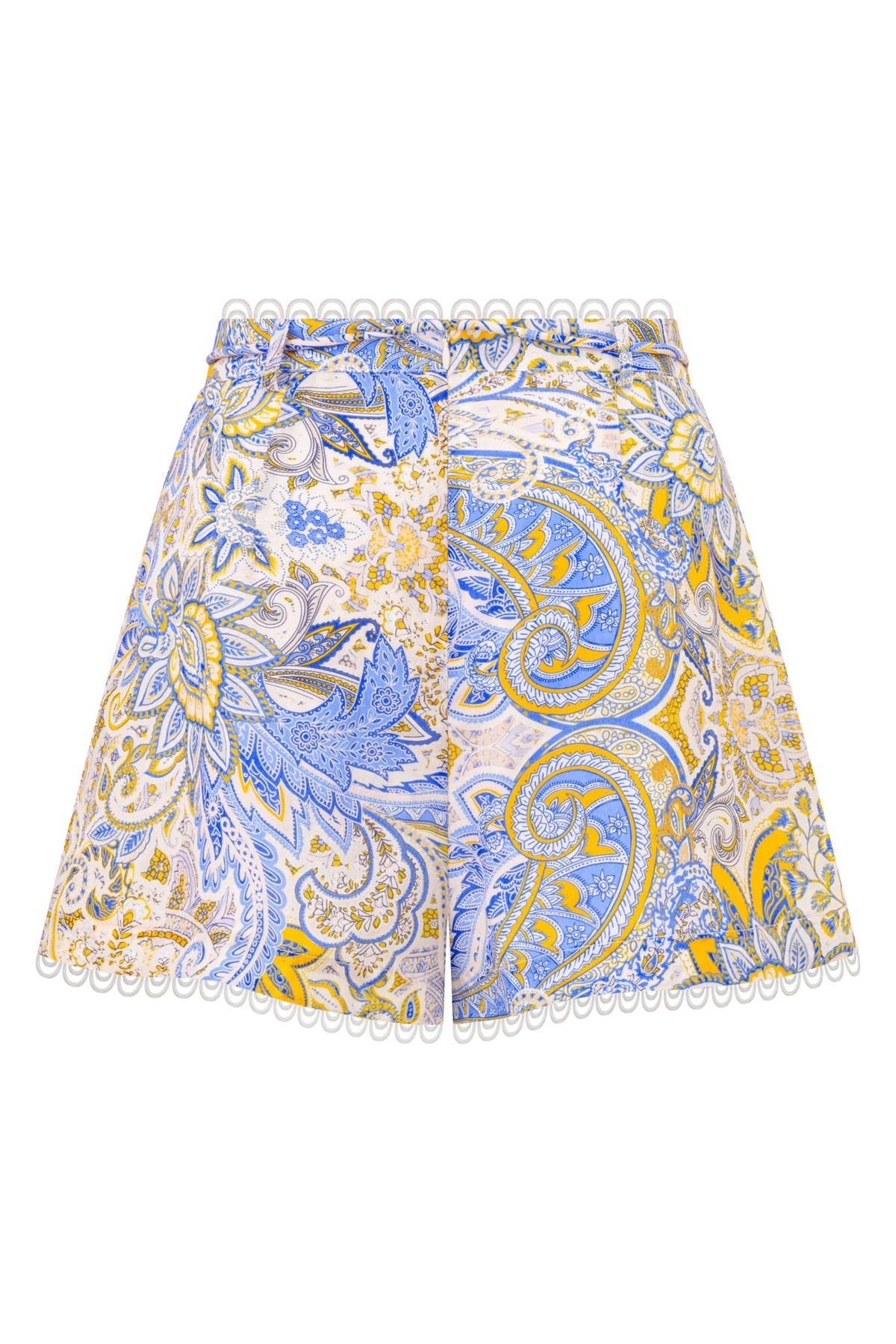 HEYCHIC Azul Paisley Shorts (Blue)