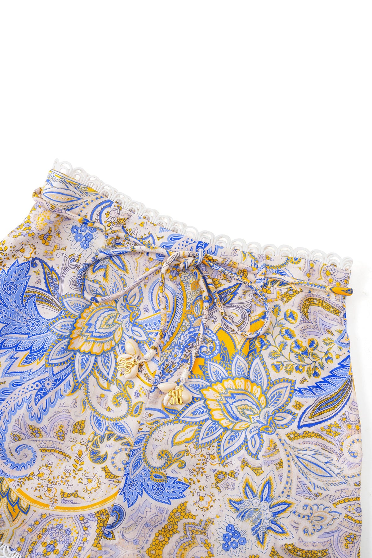 HEYCHIC Azul Paisley Shorts (Blue)