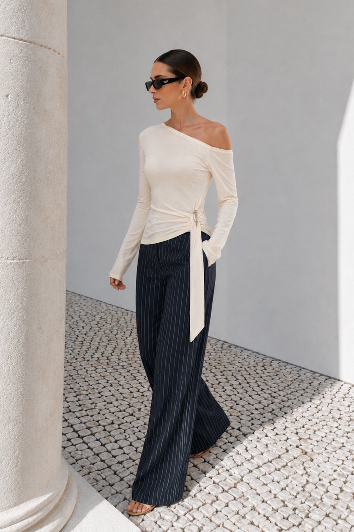 HEYCHIC Jayn Asymmetric Top (Beige)