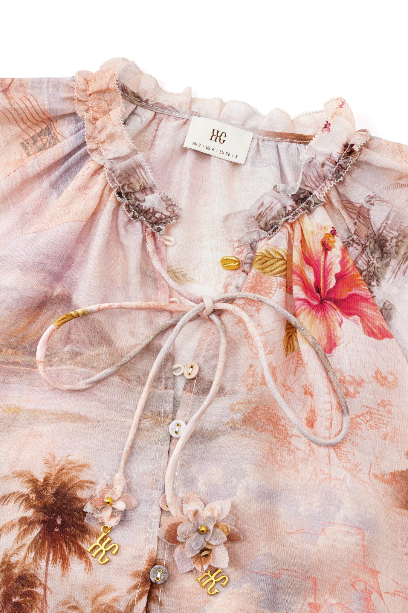 HEYCHIC Horizon Tropical Blouse (Pink)