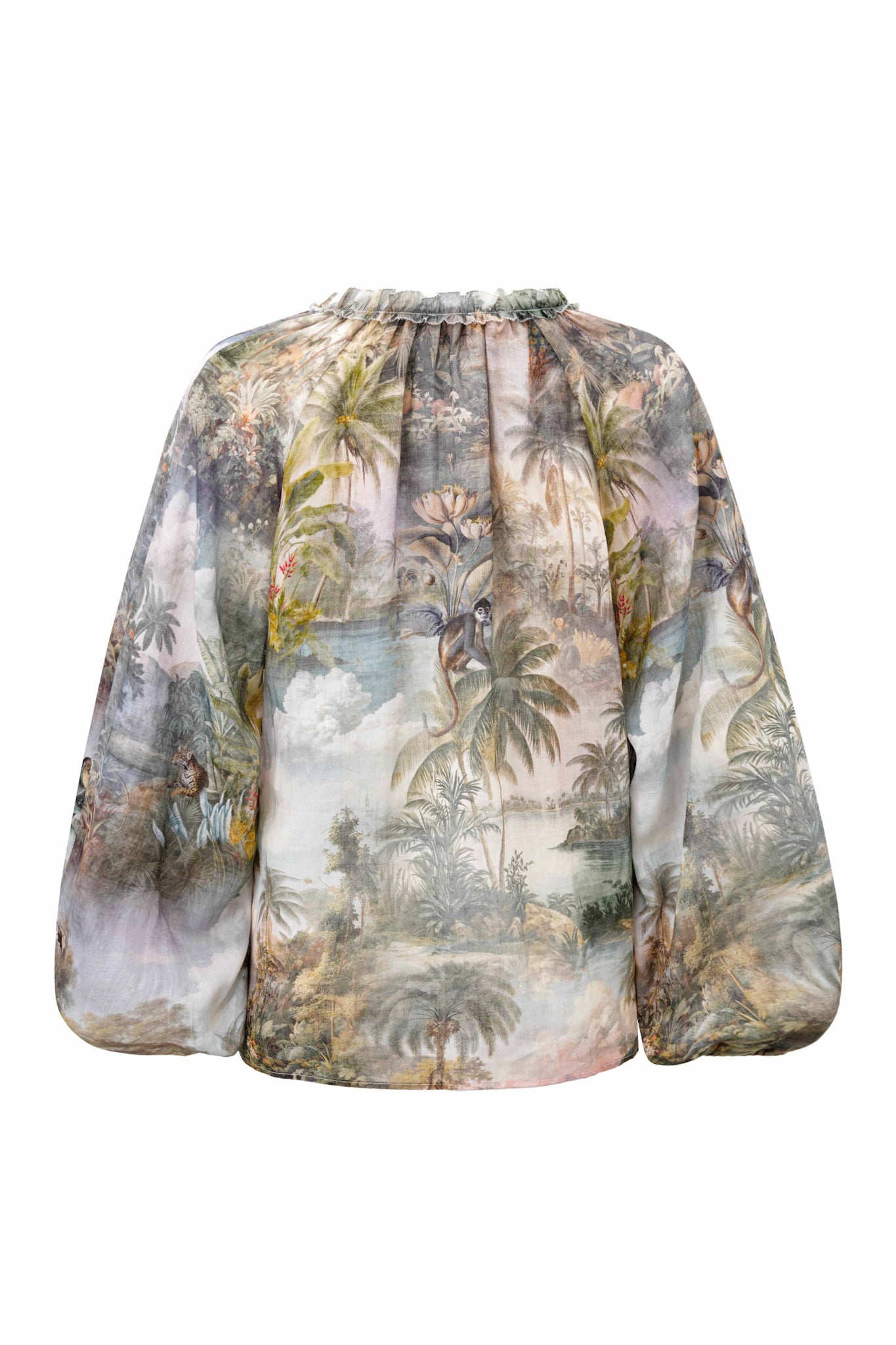 HEYCHIC Paradise Tropical Blouse (Green)