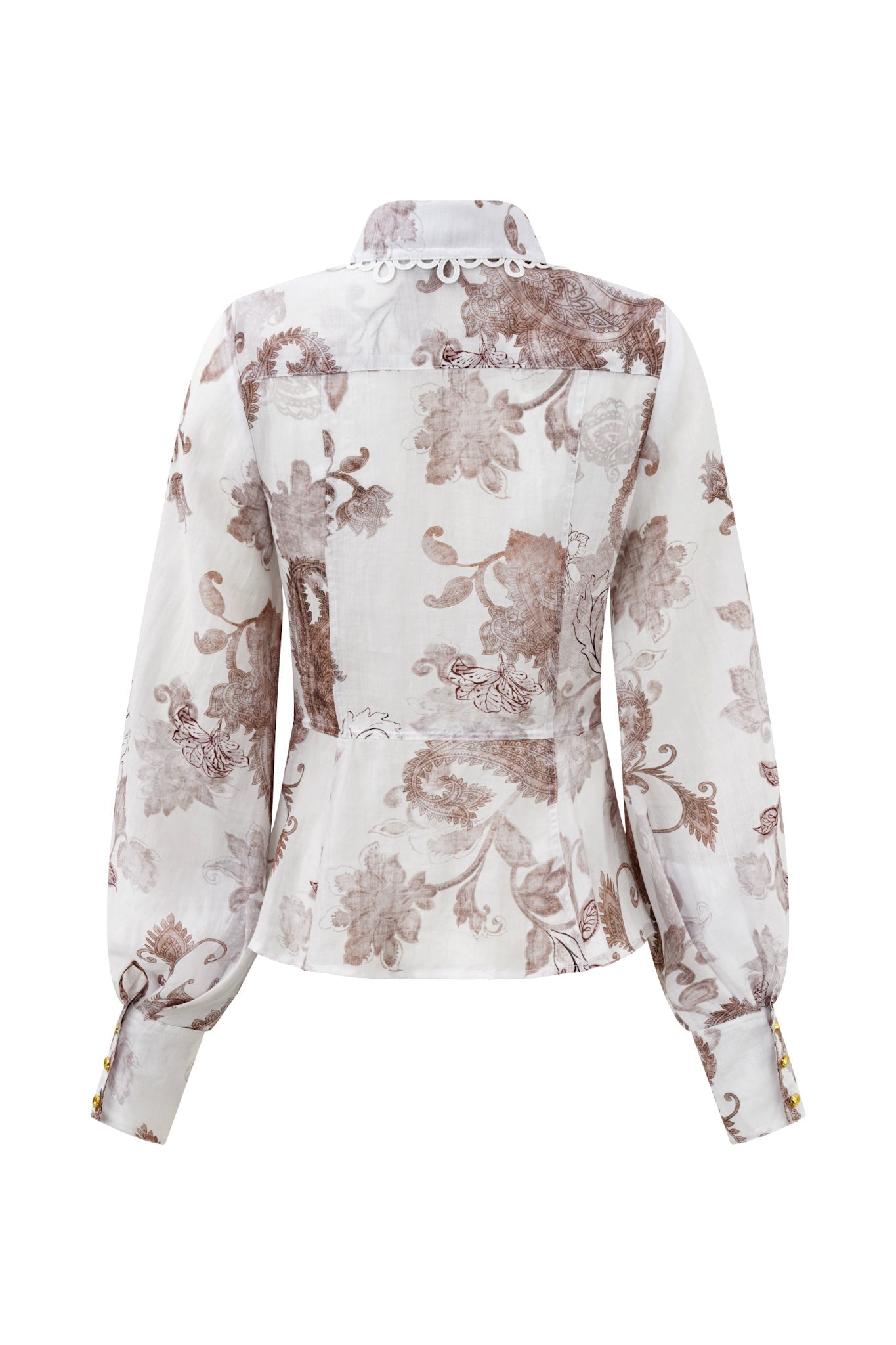 HEYCHIC Earth Paisley Shirt (Brown)