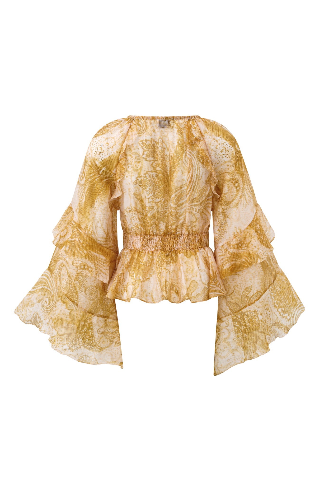 HEYCHIC Sunwoven Paisley Ruffle (Blouse)