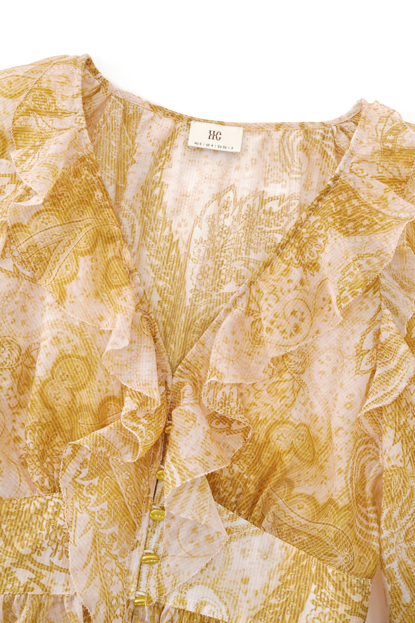 HEYCHIC Sunwoven Paisley Ruffle (Blouse)