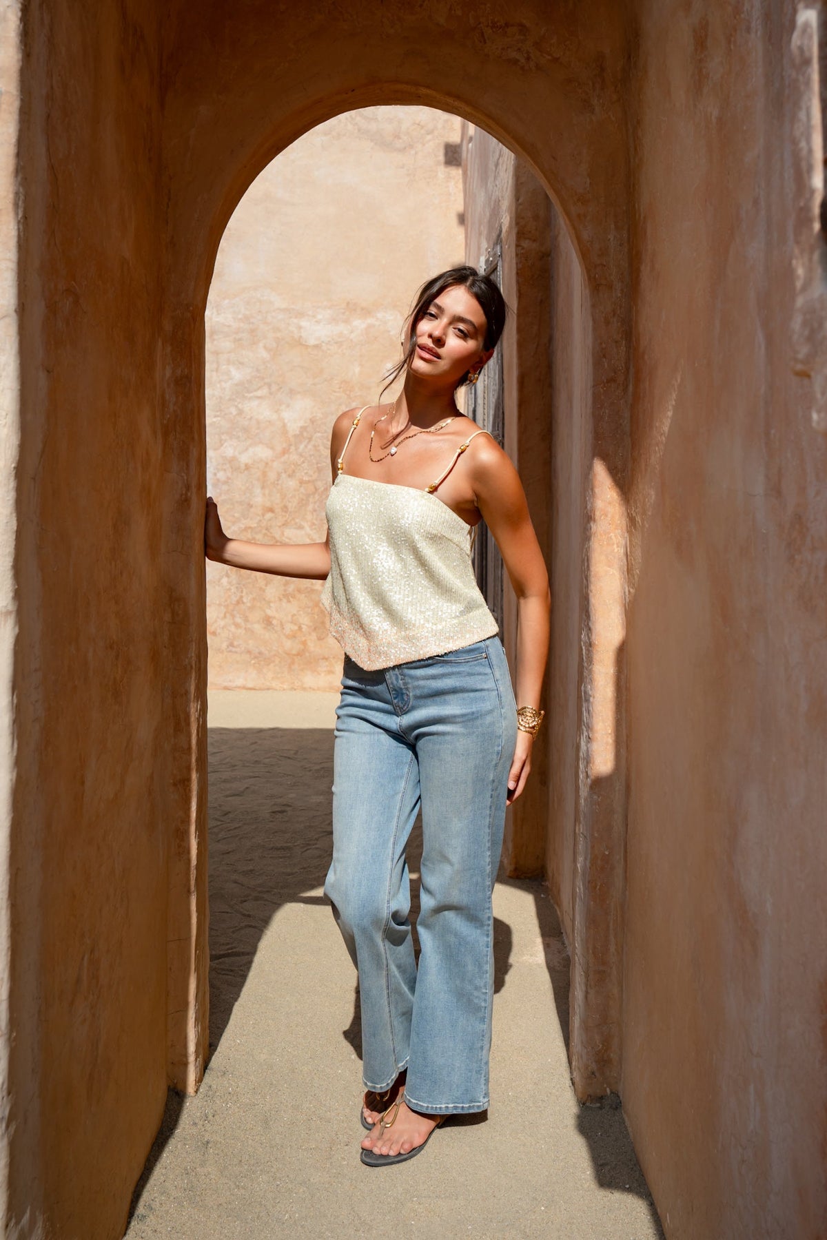 HEYCHIC Jai Yellow Cami Top (Pink)