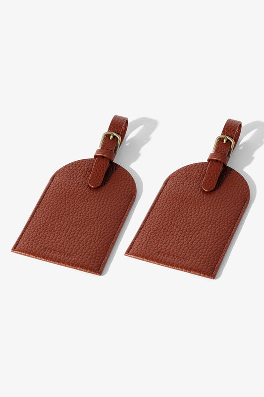 KINNON HALE DUO LUGGAGE TAG (Chestnut)