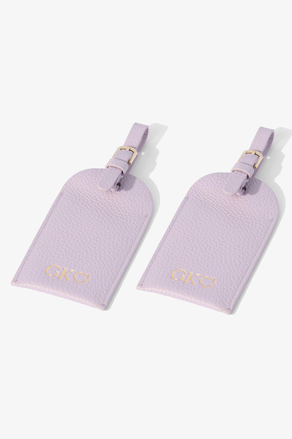 Image of Badge & Pass Holders. Product name - HALE DUO LUGGAGE TAG LILAC in Lilac colour by brand - KINNON