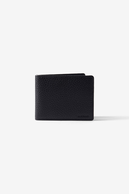 Image of Wallets & Money Clips. Product name - FRANK WALLET BLACK in Black colour by brand - KINNON