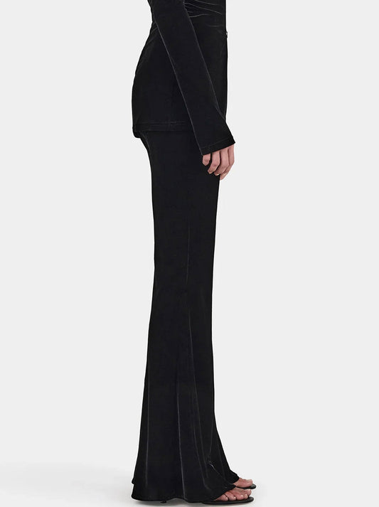 HANSEN & GRETEL REAGAN VELVET PANT (Black)