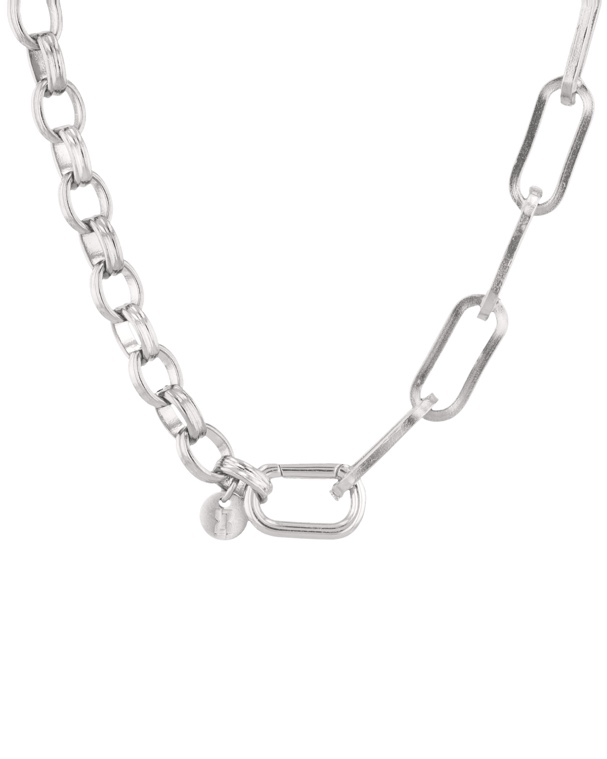 Image of Necklaces. Product name - Harmony Silver Charm Necklace in colour by brand - LAVANA