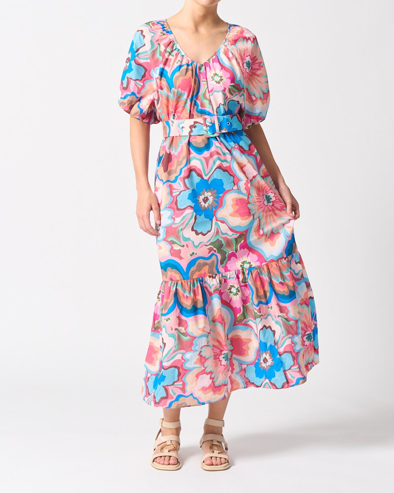 Walnut Melbourne Hawaii Dress (Bomba Di Fiori)