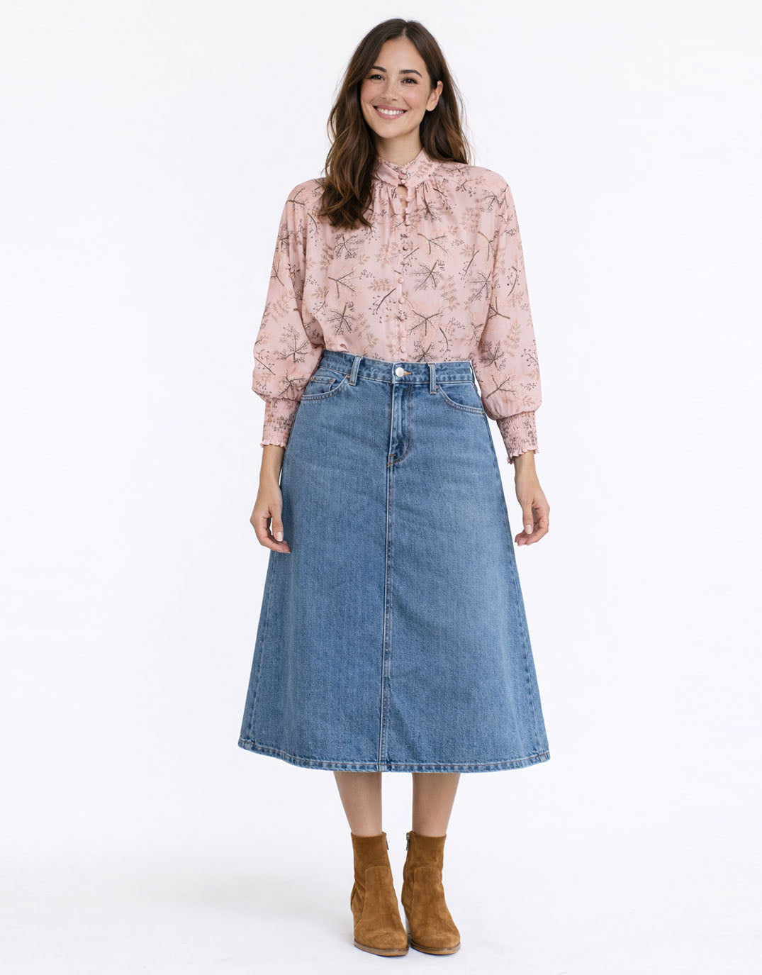 365 Days Hazel Blouse (Tea Rose Print)