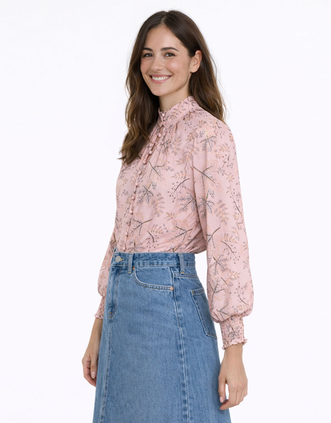365 Days Hazel Blouse (Tea Rose Print)