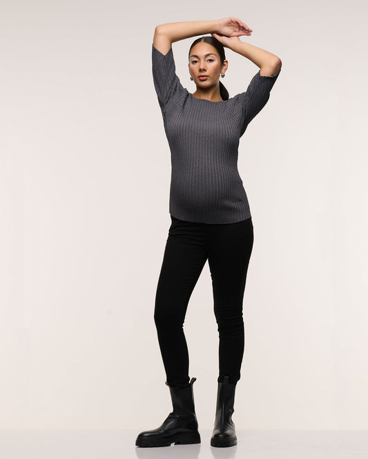 Soon Maternity Heaven Overbelly Skinny Jeans (Black)