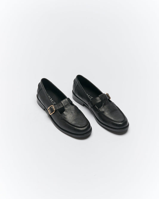 Walnut Melbourne Helena Leather Loafer (Black)