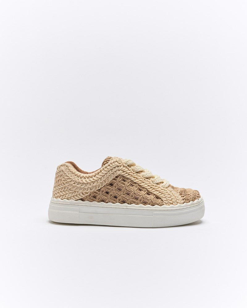 Image of Sneakers. Productname: Walnut Melbourne Hera Sneaker in Beige Multi colour by brand - Walnut Melbourne