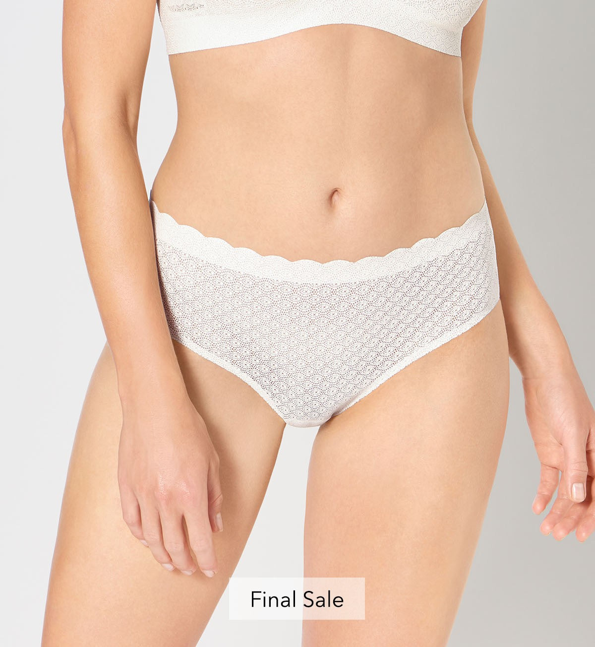 Image of Briefs. Productname: Triumph Sloggi Zero Feel Lace Highwaist Brief in Angora colour by brand - Triumph