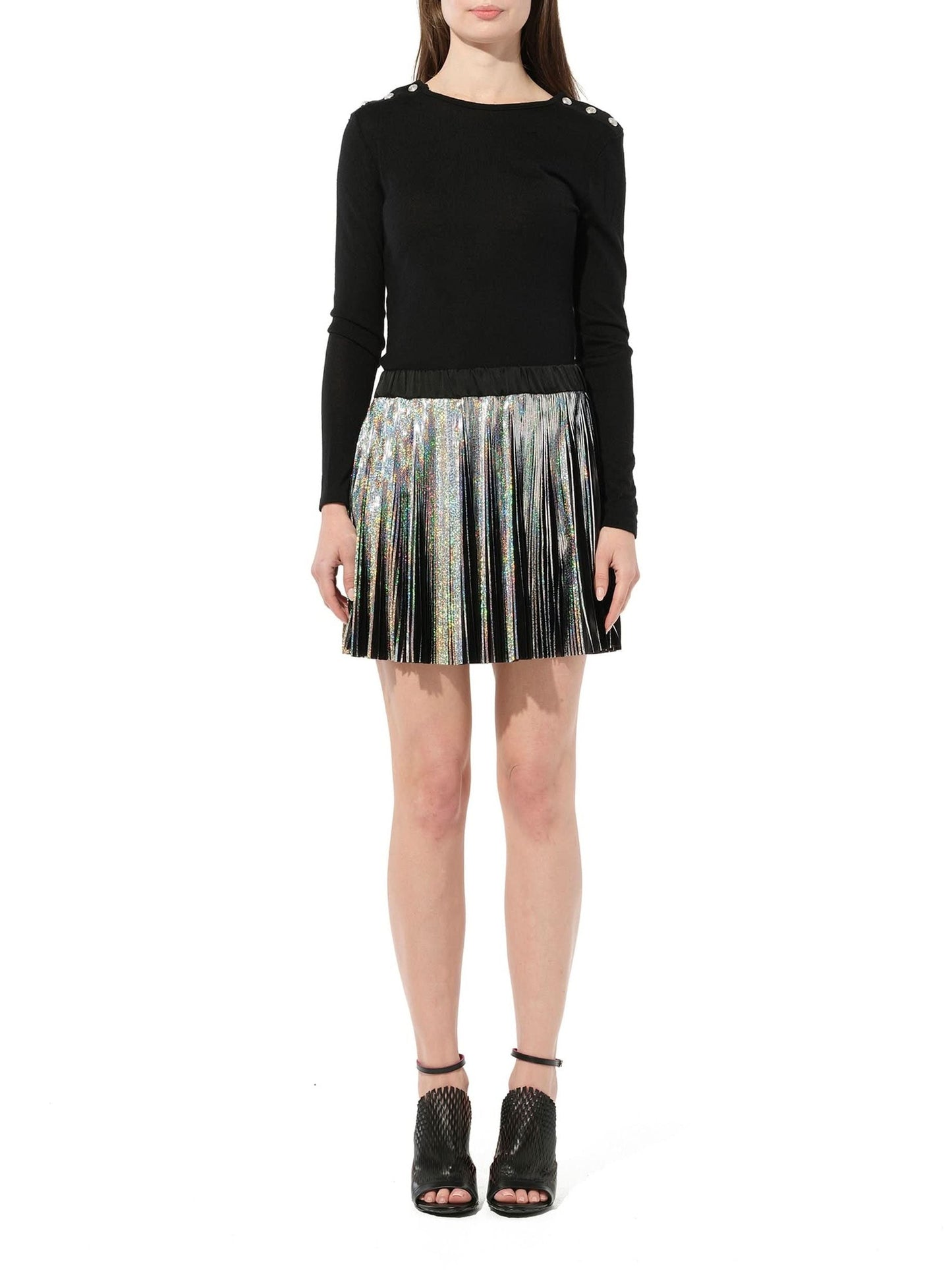 BALMAIN Hologramme Skirt (Black)