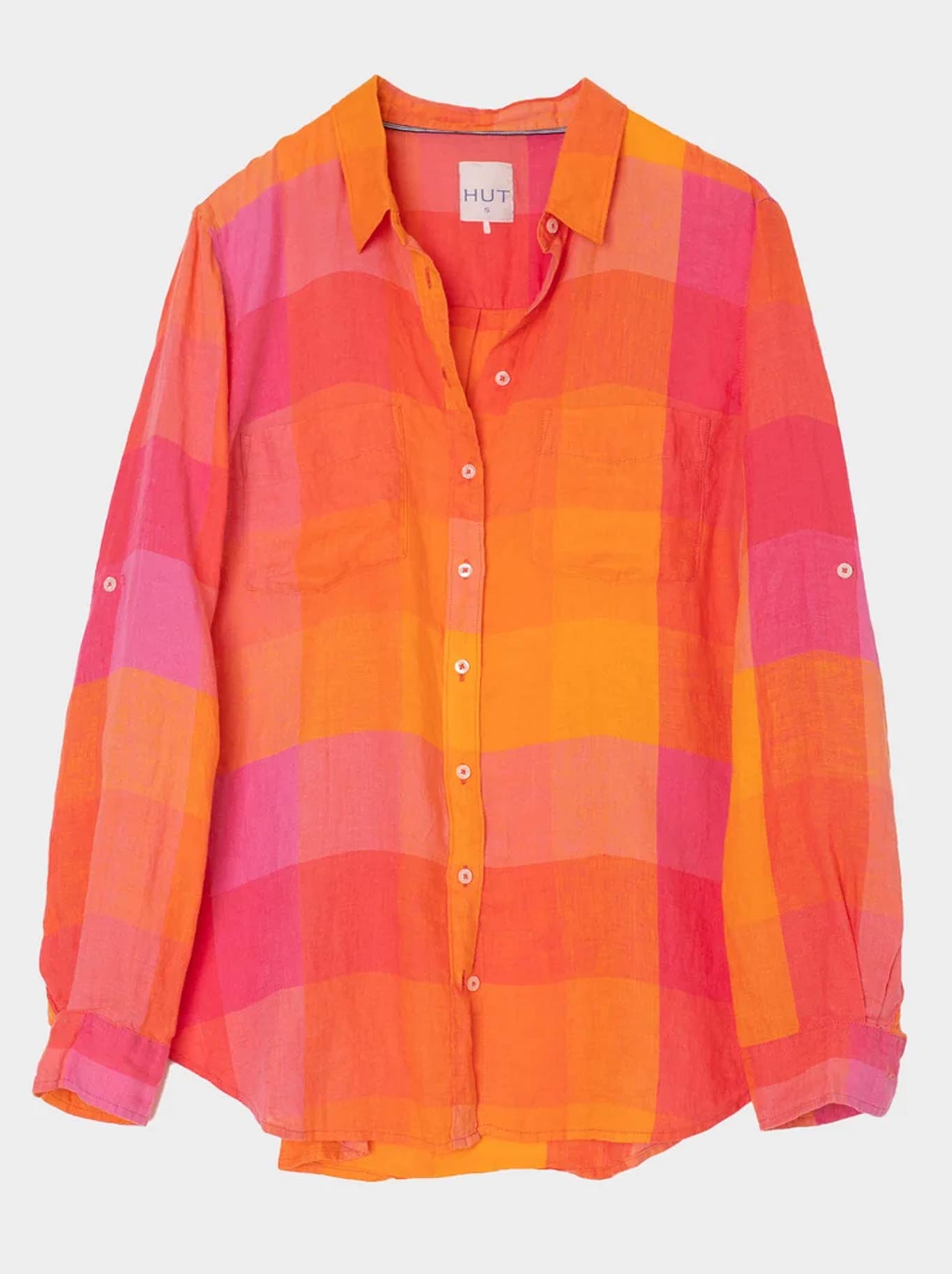 HUT CHECK BOYFRIEND SHIRT (Lets Hang Out)