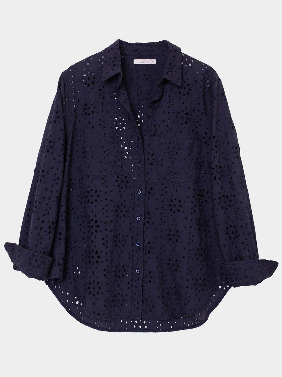 HUT THE BRODERIE SHIRT (Navy)