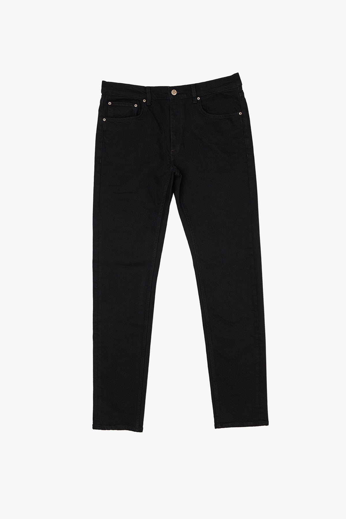 Image of Jeans. Product name - Franklin Black Denim in Black colour by brand - Anthony Squires